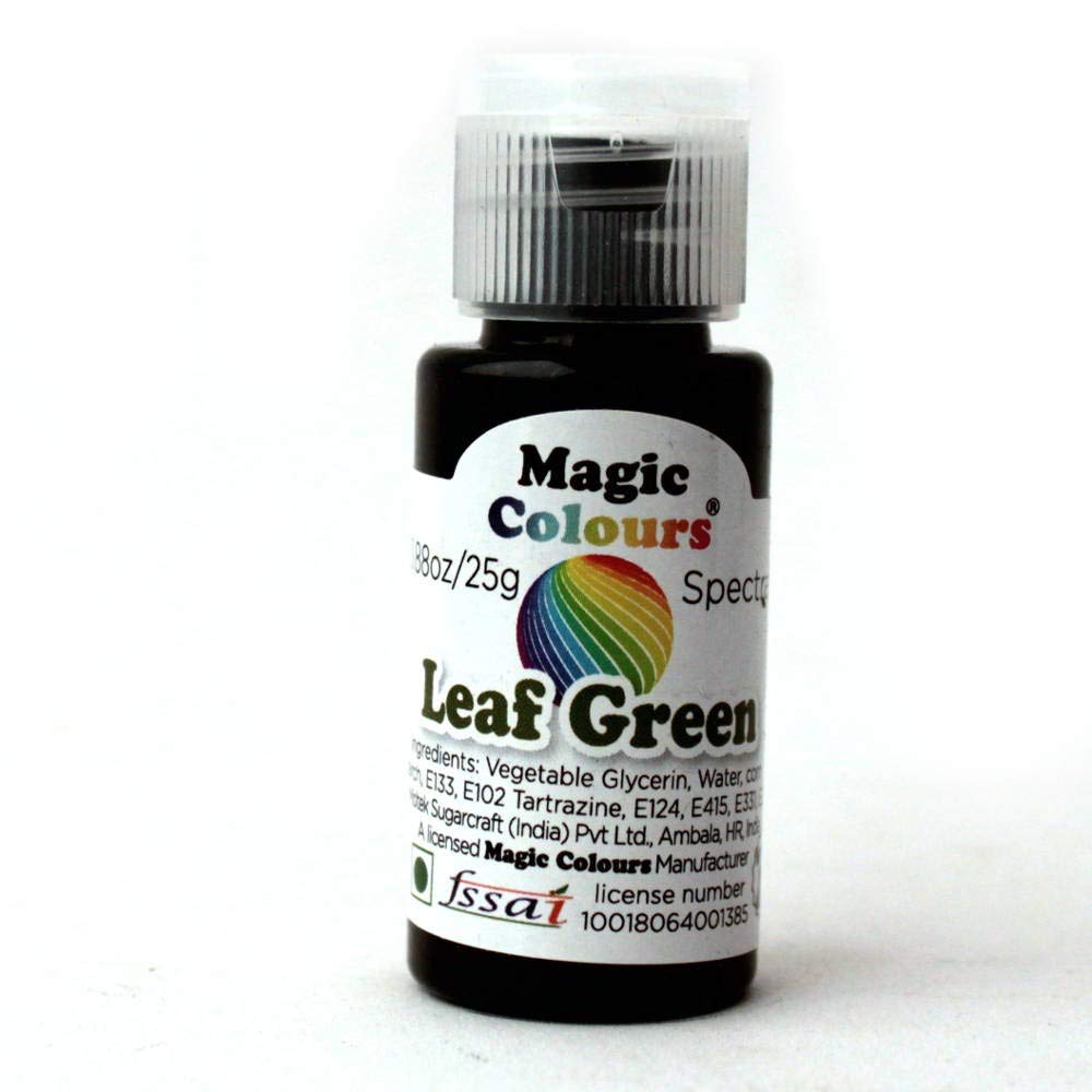 Magic Colours Edible Gel Colour For Cake Fondant, Dessert, Baking | Concentrated Food Color for Chocolates Icing Whip Cream | Leaf Green Colour | Pack of 1, 25 Gm (B0B3JQX8XB) Amazon Price History, Amazon Price Tracker