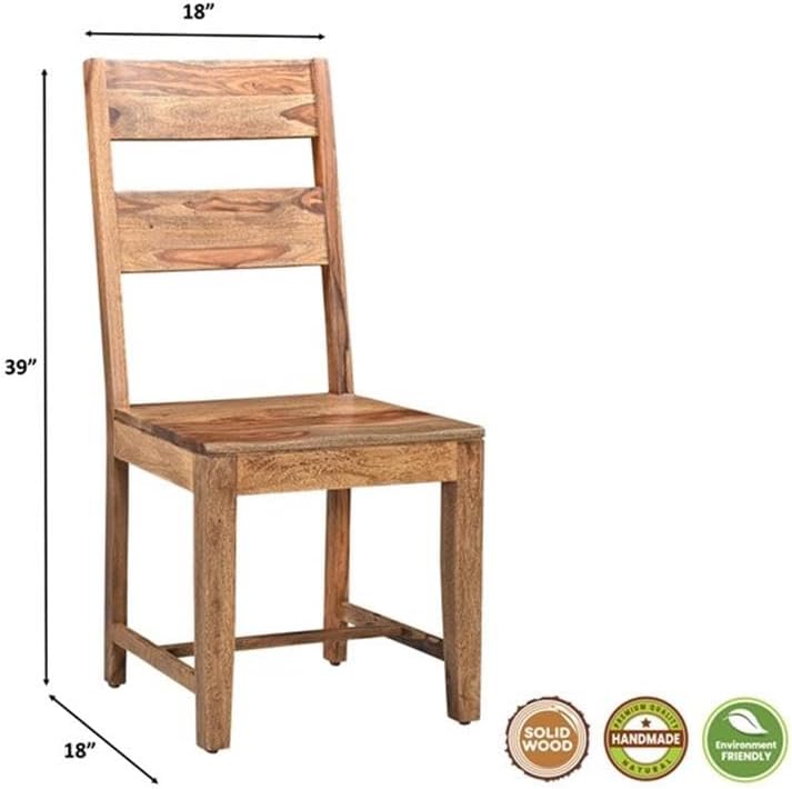 Pemberly Row Mid-Century Live Edge 6-Piece Wood Dining Set, Solid Sheesham Wood, Matte Black Metal, Includes Table, 4 Chairs, Bench, Natural Brown Finish, Seats Up to 6, Rustic Kitchen or Dining Room