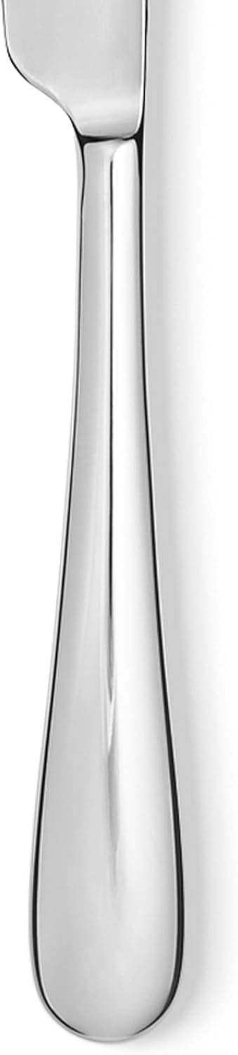 Alessi "Nuovo Milano" 9-Inch Table Knife Monoblock, Set of 6,White