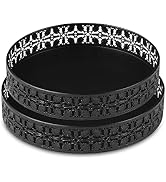 MIHIRO Lazy Susan Organizer, Metal Lazy Susan Rotating Tray Turntable for Cabinet Table, Rotatabl...