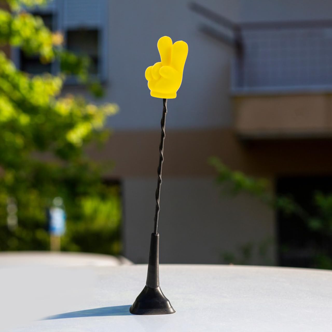 FELTECHELECTR Cute Finger Antenna Ball Toppers for Cars Five Finger Design Fun Automotive Roof Decor Universal Car Accessories Funny Decal for Vehicle Antennas