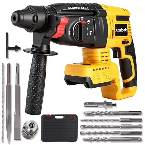 SDS-Plus Cordless Rotary Hammer Drill Compatible with DeWalt 20V MAX