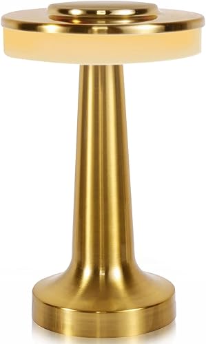 Lámpara de mesa inalámbrica recargable, control táctil de 3 temperaturas de color, regulable, luz LED portátil de escritorio alimentada por USB-C disponible en Yaxa Costa Rica