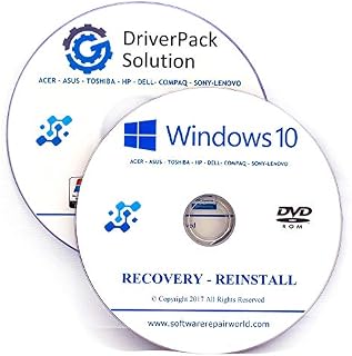 Windows 10 All Version & Drivers Pack Reinstall Recovery Repair Disc