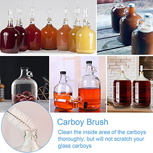 2 Pack 28Inch Carboy Brush Carboy Cleaning Brush Carboy Bottle Brush Carboy Brushes For Cleaning Nylon 5 Gallon Carboy Brush For 3 5 6 6.5 Gallon Glass Carboys Corny Kegs Wine Making Home Brewing #TOP5