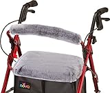 NOVA Rollator Walker Seat & Back Cover, Removable and Washable, Faux Fur 