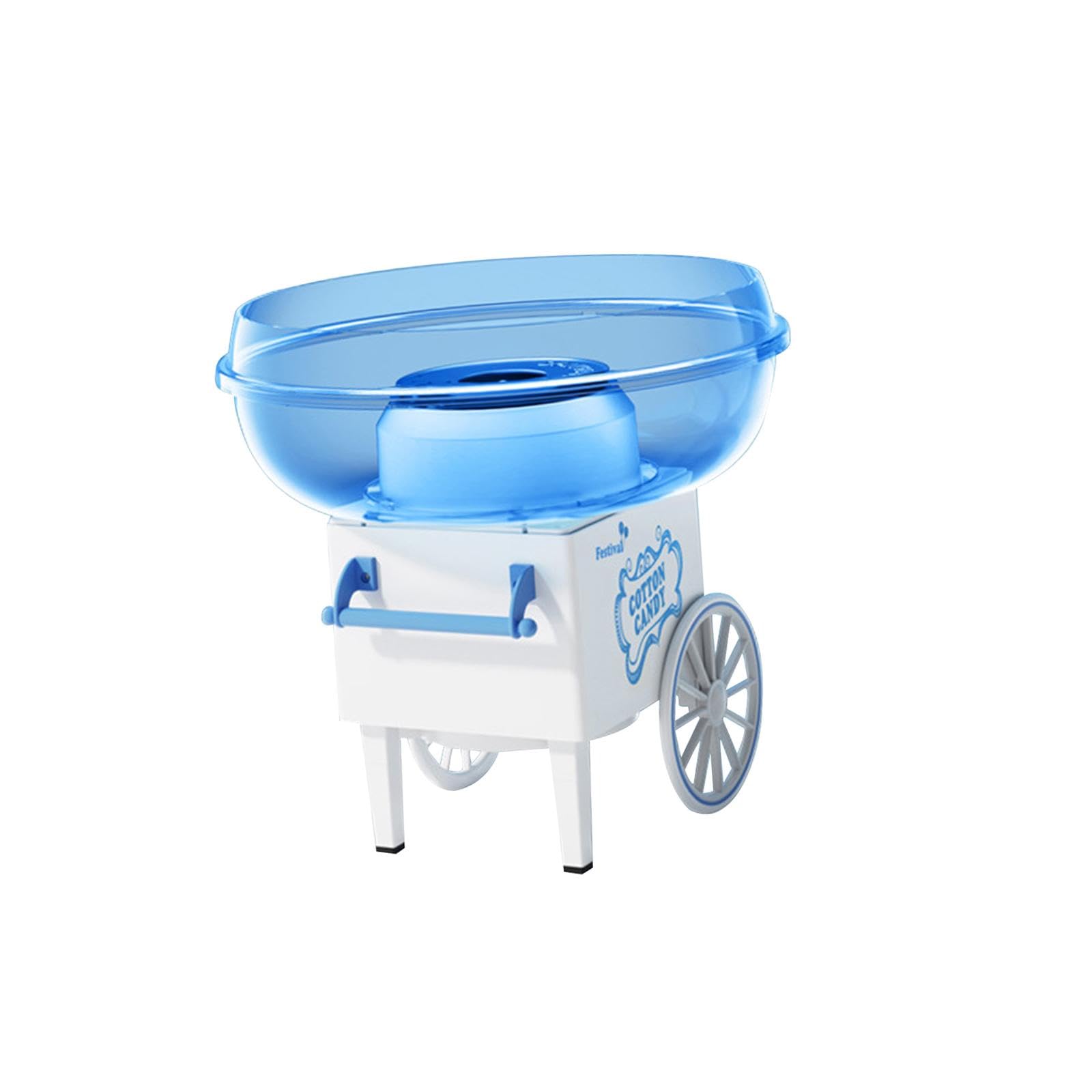 Hard Candy Maker Household Candy Machine Kitchen DIY 450W Candy Machine Candy Floss Machine Cart for Household Birthday Gift Party Festival, Blue-image-2