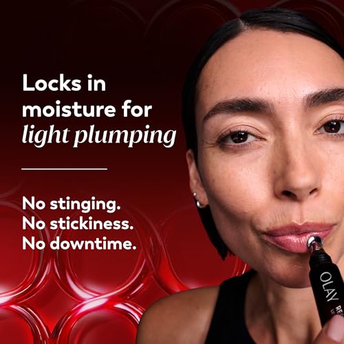 Image of Olay Regenerist Nourishing Treatment, Lip Balm, Plumping Lip Gloss for Women, Fuller Looking Lips & Smoothed Lines, 3-in-1 Mask, Plumper, Gloss - Anti-Aging Skin Care, Shea Butter & Coconut Oil, 0.5oz