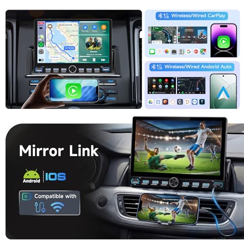 Radio para autos con pantalla táctil de 7 pulgadas miniatura 2