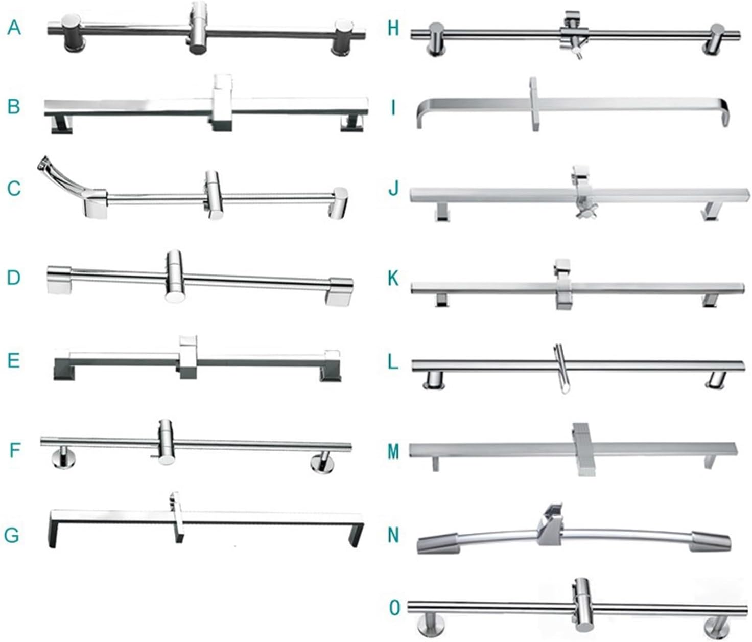 Shower Bar for Hand Shower Handset Shower Column Adjustable Wall Mounted with Bracket Holder Sliding Bar(SB0015CP-86)