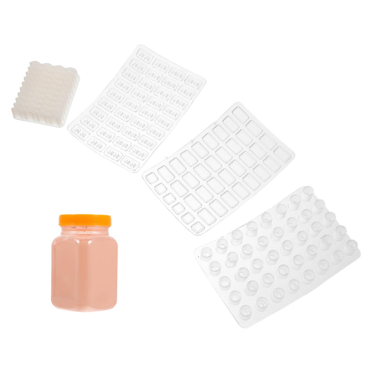 Kit Stampi in Silicone per Mattoncini Miniatura per Costruzioni Diy, Portatile e Conveniente, per Decorazioni Microlandscape e Attività Creative per Ragazzo Ragazza