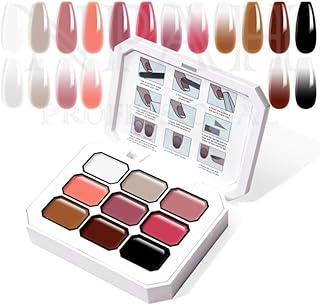NPAH PAT-Gel, 9 Colors Ombre-Gel Nail Polish for Ombre Nails Aura Nails, French Manicure DIY Nail Art Long Lasting,Palette Fairy Spring (PatGel Palete, B, 9 diffrent colours)-picture-37