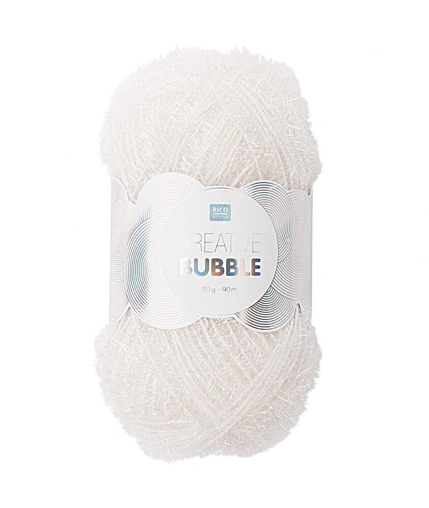 Novelty Rico Design, Creative Bubble, häkel Your Sponge Yourself, or Rellana Funny Scrub schwammgarn - 001 white