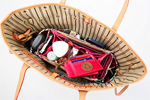 Angelina's Palace Hetta Purse Insert Bag Organizers Adjustable Handbag Sharpers Tote Storage For Lv Speedy Neverfull Hermes Kelly Birkin Gift For Her(Butterflies #25) #TOP6