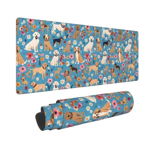 Grand tapis de souris de jeu lavable contre les glissements sur le bureau