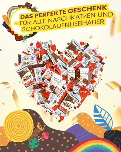 Süßigkeiten Box mit Kinderschokolade - \Schokotraum\ von Candy Circle, Wunderschöne Süssigkeiten Box mit Bueno, Kinder Schokolade und Kinder Country, als Geschenk oder Naschbox