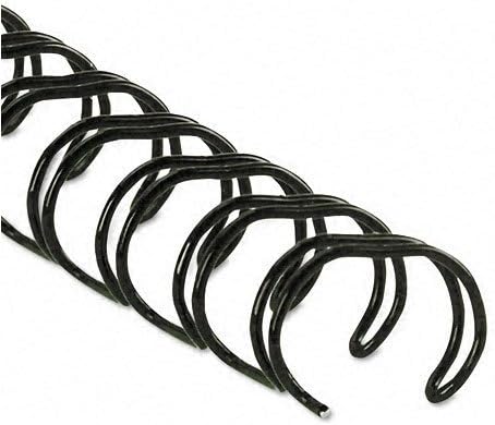 Fellowes : Wire Bindings, 1/4" 35-Sheet Capacity, Black, 25 per Pack -:- Sold as 2 Packs of - 25 - / - Total of 50 Each