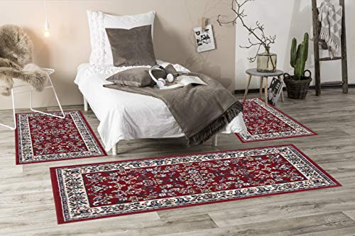 andiamo Klassischer Perserteppich Orientteppich-Ornamente Muster Webteppich Kurzflorteppich Runder Teppich, 100… – Bild 5