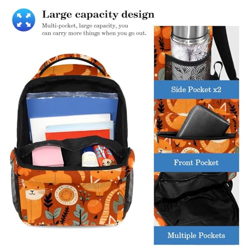 Ensemble sac à dos chat orange 2 pièces pour organiser ses cours - 3