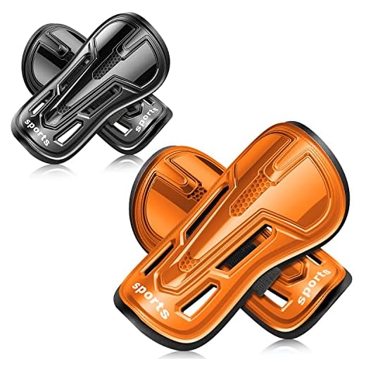 Youth Soccer Shin Guards, 2 Pair Lightweight and Breathable Child Calf Protective Gear Soccer Equipment for 3-10 Years Old Boys Girls Children Teenagers (Orange)