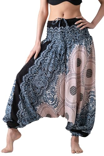 B BANGKOK PANTS Women's Harem Pants Jumpsuit Hippie Clothes (US, Alpha, One Size, Regular, Regular, Rose Grey) B BANGKOK PANTS Women's Harem Pants Jumpsuit Hippie Clothes (US, Alpha, One Size, Regular, Regular, Rose Grey)