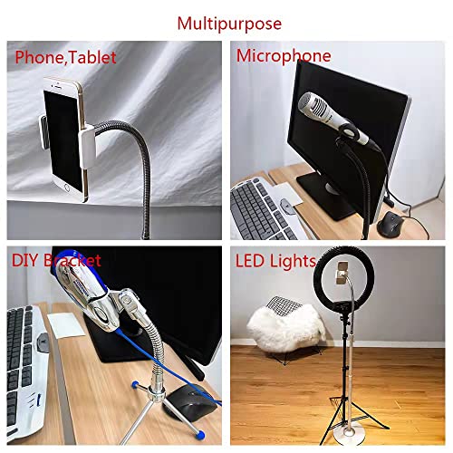Gooseneck Microphone Arm,Flexible Gooseneck Microphone Stand12",Versatile Mounting For Most Stands Tripods Rigs Grips And Clamps ,Black #TOP6