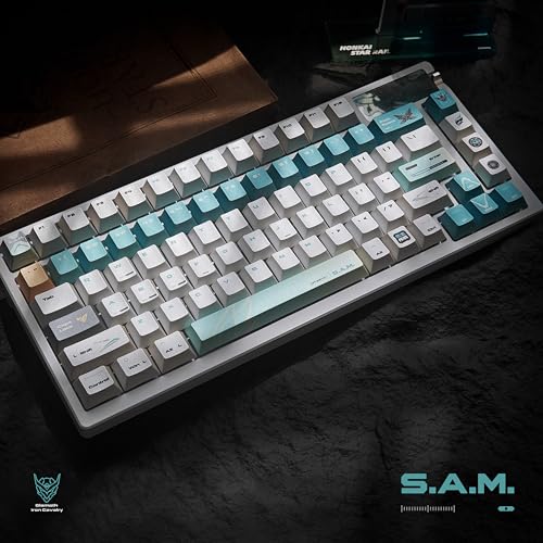 Keycaps clavier mécanique Sam Mech 133 touches PBT profil Cherry opaque
