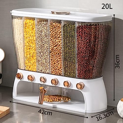 Caja organizadora de arroz a granel para mantener encimeras limpias y ordenadas 4