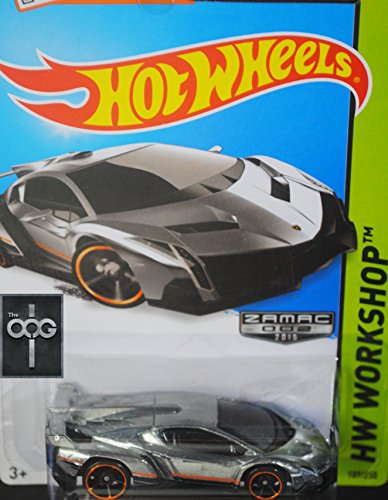 Hot Wheels Lamborghini Veneno 2015 ZAMAC 189/250 miniatura 4