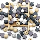 Facile à nettoyer : il vous suffit de mettre le kit de perles en silicone dans de l'eau tiède et de le laver avec du savon. Vous pouvez également les rincer directement sous l'eau courante ou les mettre au lave-vaisselle.