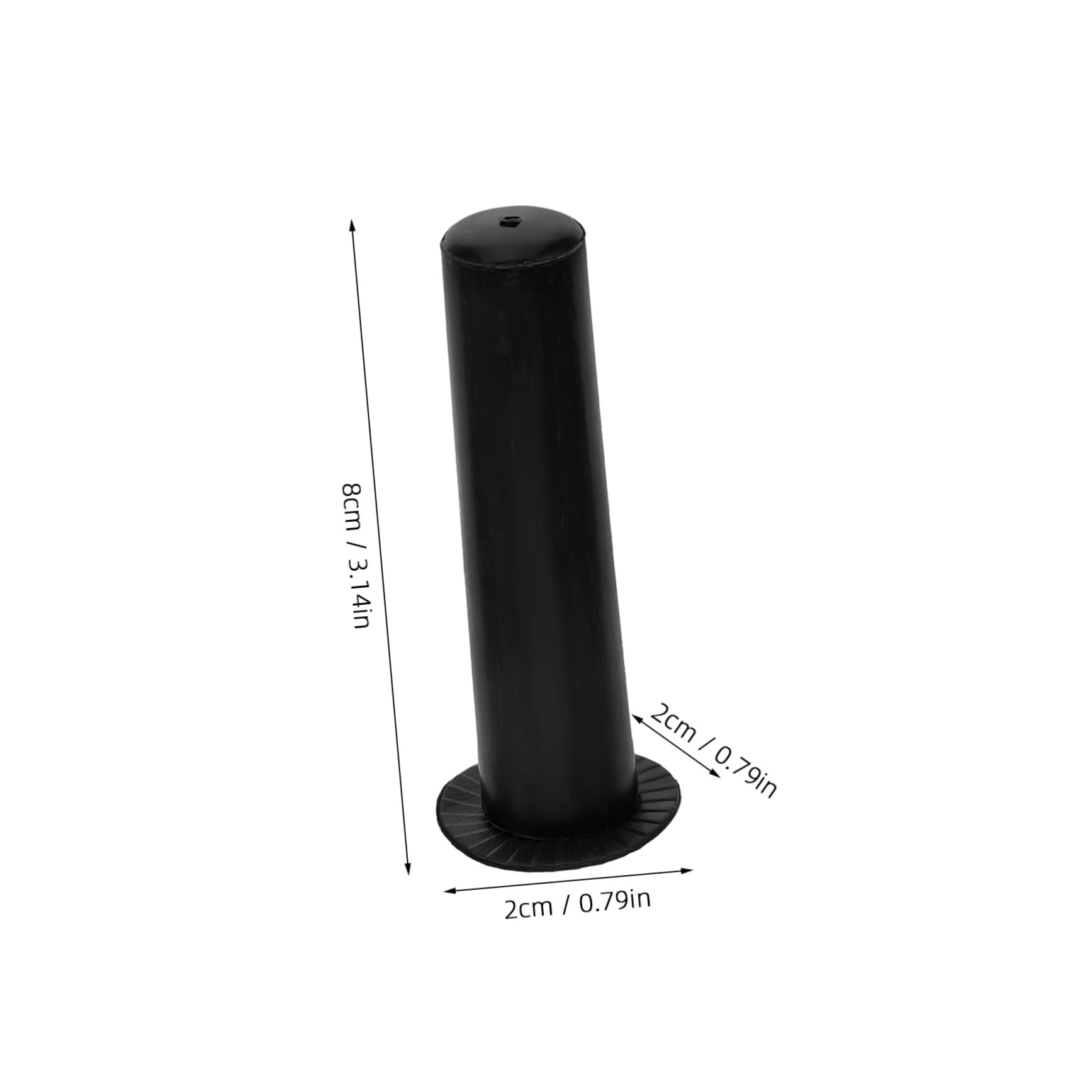 Embouts De Parapluie Noirs - Lot De 2 Capuchons De Réparation Pour Parasol & Parapluie - Protection Bout De Tige - 10