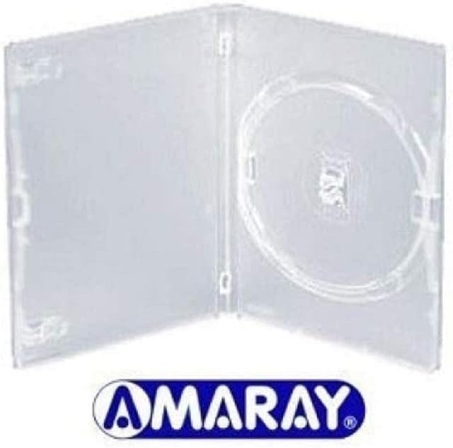 10 x Amaray Single Clear DVD/CD/BLU RAY Case