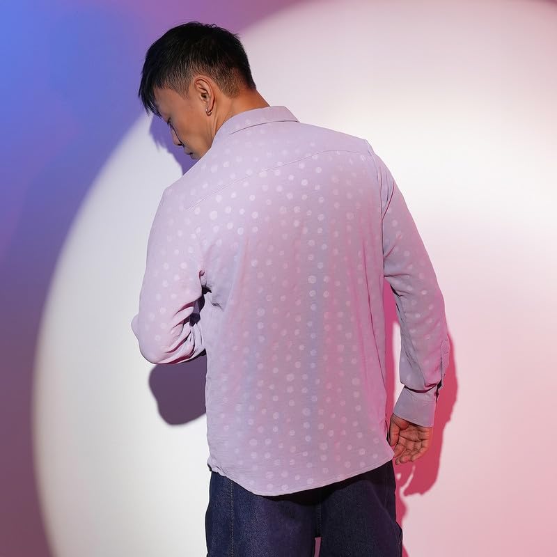 Image of CAHOOT Men's Solid Utility Shirt | Casual Wear | Spread Collar | Long Sleeve | Button Closure | Shirt Crafted with Comfort Fit for Everyday Wear