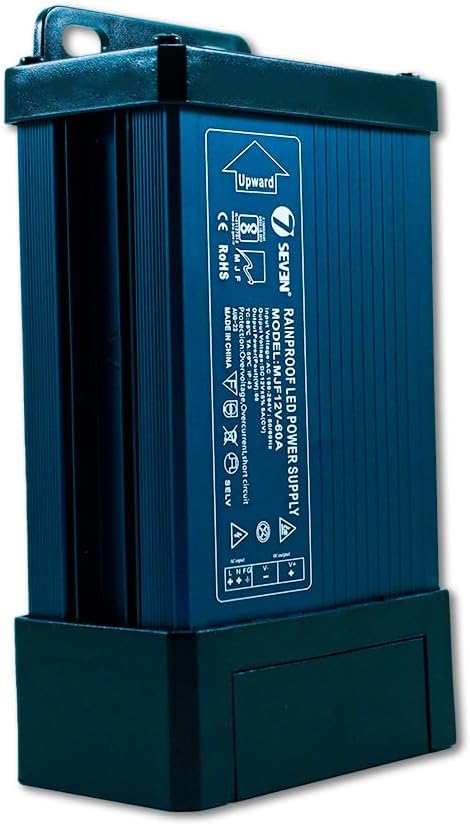 7SEVEN® SMPS 12v 5a Power Supply 60w Weather Proof Rainproof Suitable for LeD Signage, Strip Light, Decorate Lite, Surveillance CCTV Camera & Industrial Automation Machine and Much More