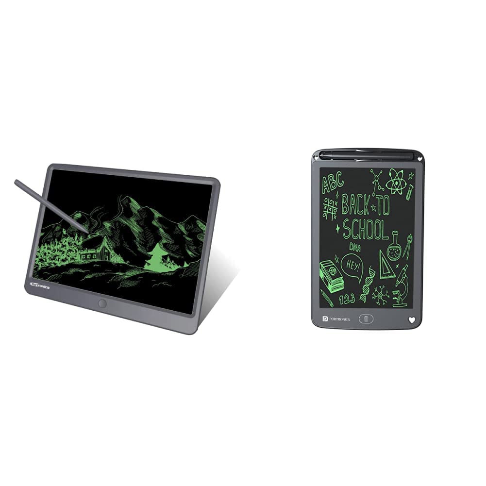 Portronics Ruffpad 15 Re-Writable LCD Screen Ruffpad 12E Re-Writable LCD Writing Pad-image-4