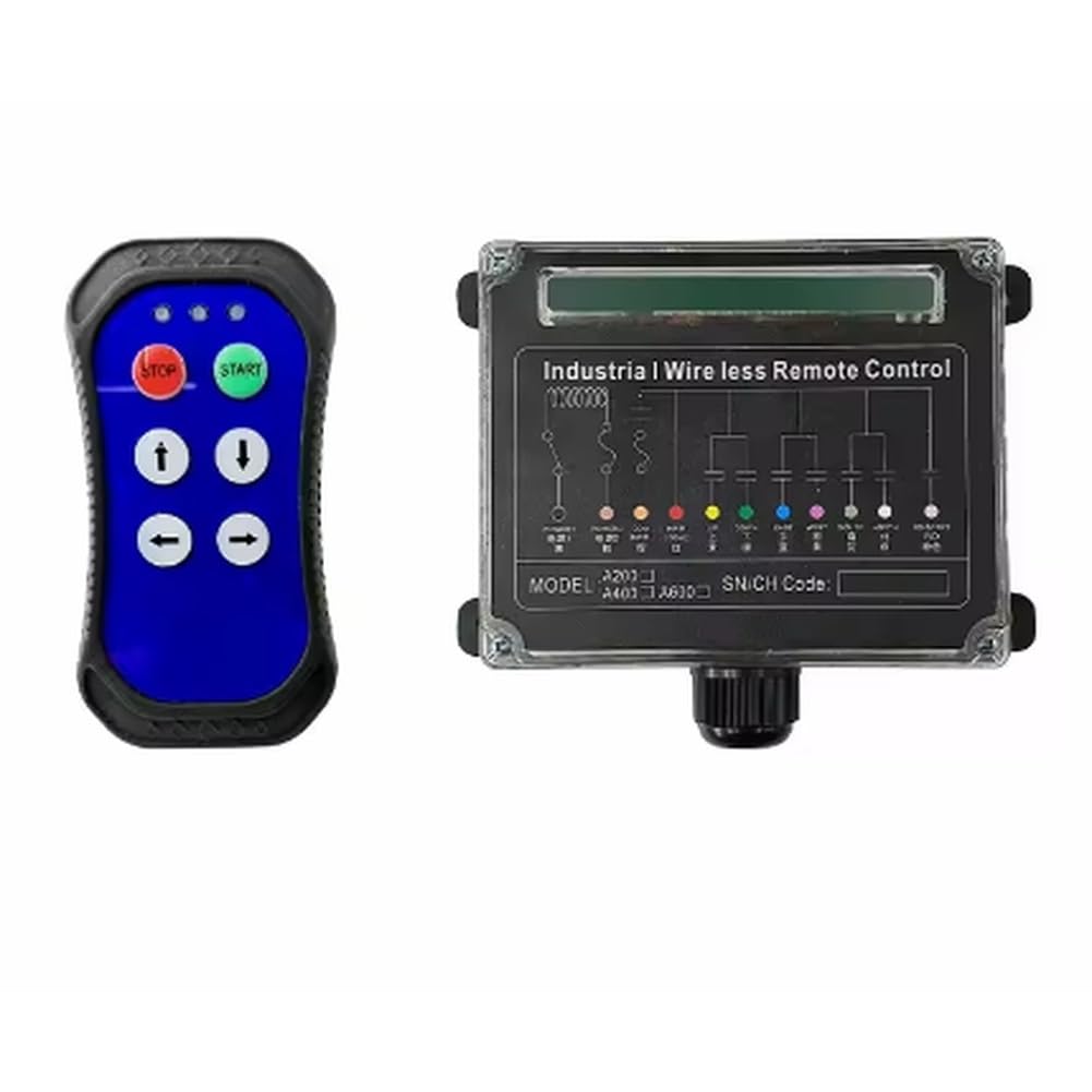 Aundhegrtt As Shown 1Set A400 Industrial Remote Control Mini Crane Remote Controls Industrial Remote Controls Transmitter And Receiver Set