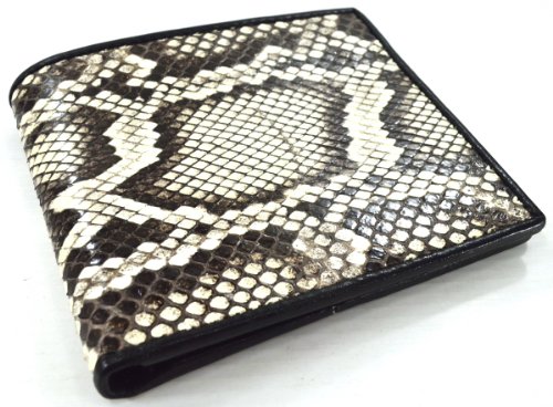 Python Snake Skin Leather Men's Bifold Wallet Black & White New @ Genuineshop #TOP6