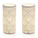 porzellan lampenfassung 💡 𝐇𝐀𝐑𝐌𝐎𝐍𝐈𝐒𝐂𝐇𝐄𝐒 𝐋𝐈𝐂𝐇𝐓𝐒𝐏𝐈𝐄𝐋 - Durch den Leuchtenschirm aus Porzellan und dem Ornament Design entsteht bei eingeschaltetem Licht ein wohltuender Lichteffekt und bringt Gemütlichkeit in ihr Zuhause.