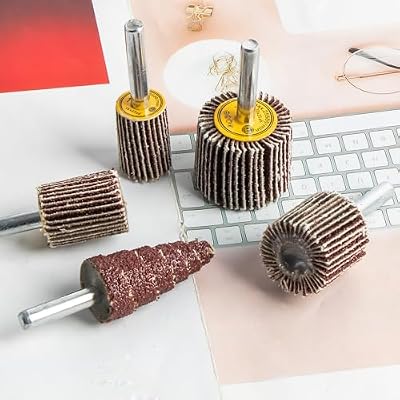 24pcs Die Grinder Flap Wheel Sander for Drill 80 Grit 1/4 Inch Shank
