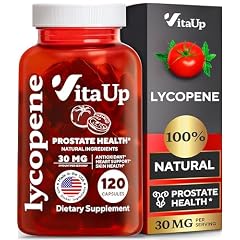 VitaUp Lycopene Supplement - USA Made Lycopene 30mg - Lycopene Powder Capsules - Prostate Supplements for Men - Lycopene Supplements for Prostate Health, Heart Health & Immune Support - 120 Count