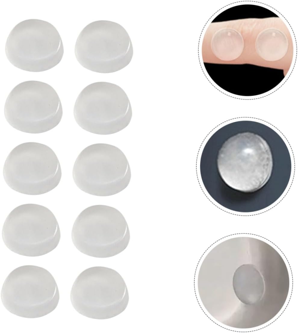 4pcs Silicone Cabinet Door Bumpers Self-Adhesive Dampening Pads for Noise Reduction and Shock Absorption for Cabinets and Drawers Easy Installation Smooth