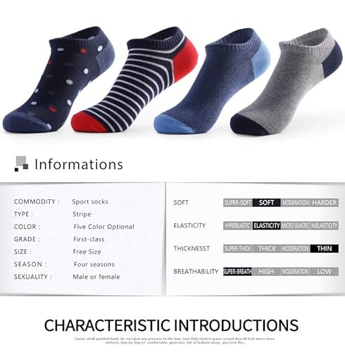 HZH 5 pares de meias masculinas verão tamanho grande respirável meias masculinas cano baixo boca ras