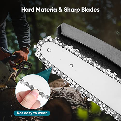 Mini Chainsaw Chain Replacement 6 Inch For 6 Inch Bar-4 Pack, 043" Gauge, 1/4" Lp Pitch, 37 Drive Links Fits All Brands Mini Chainsaw #TOP3