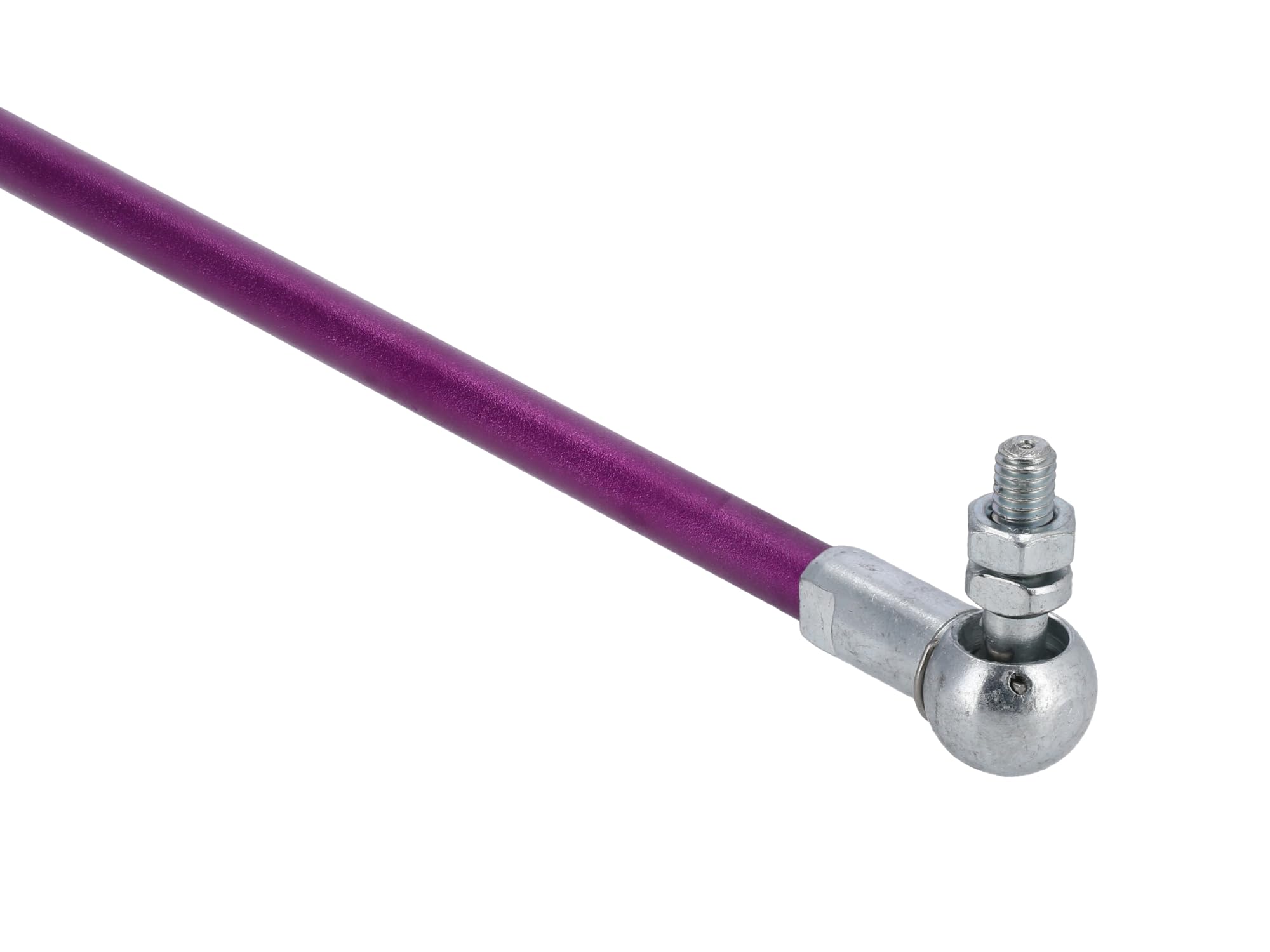 Racing Bremsgestänge 485mm, Kugelgelagert, Violett eloxiert - für Simson S50, S51, S53, S60, S70