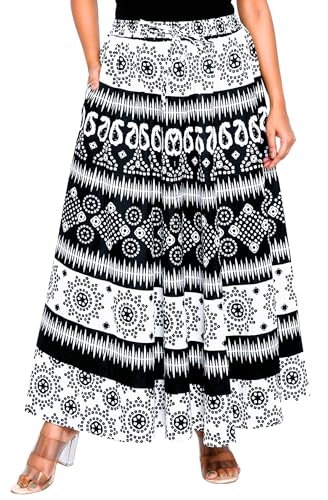 Image of Premium Cotton Skirt for Women with Pocket, Free Size