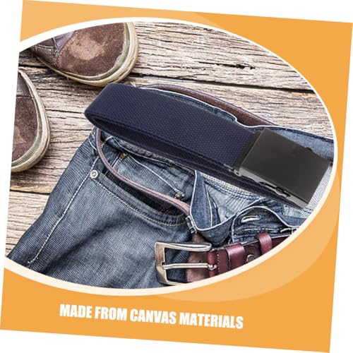 LIFKOME Men Canvas Waist Belt Breathable Work Belt for Casual Wear Durable Material Unique Look Comfortable Fit for Mens Fashion3