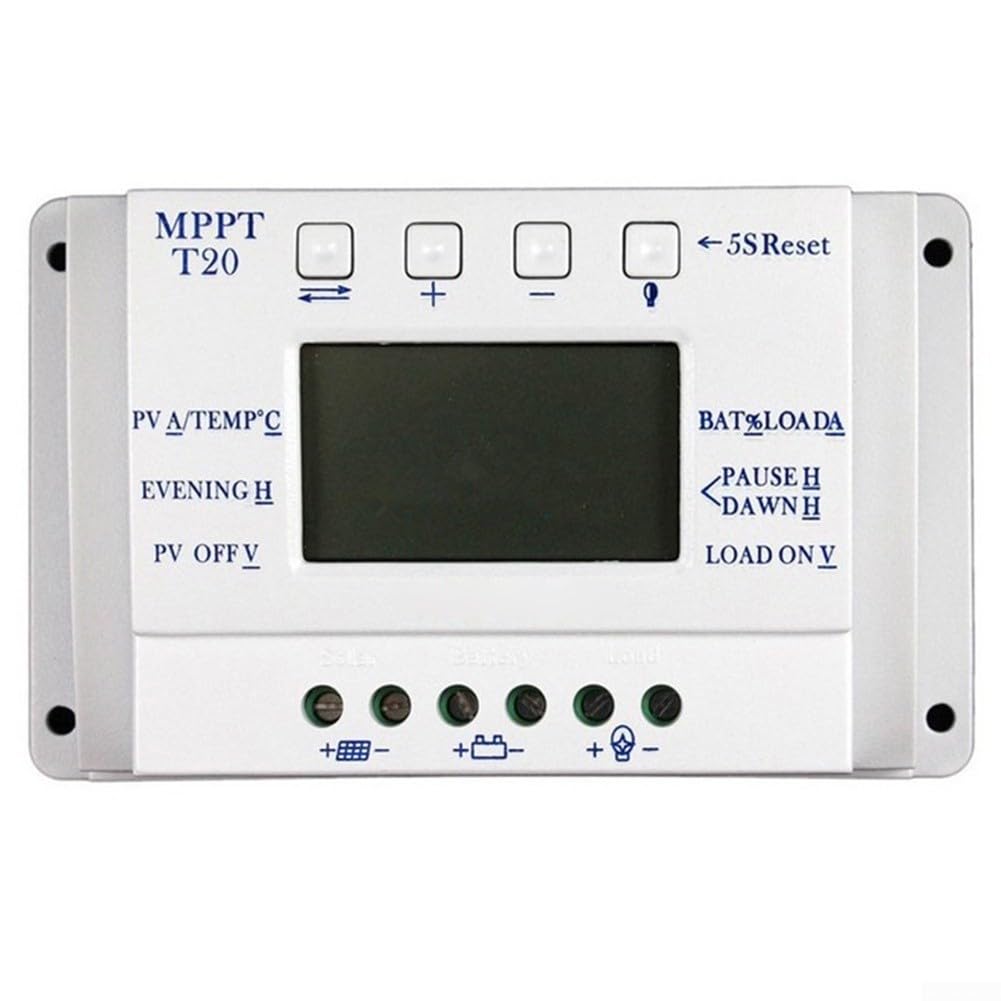 Régulateur solaire PWM 20A pour éviter la surcharge de vos batteries 12V