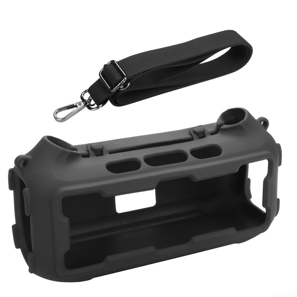 Stoßfeste Silikonhülle für Soundcore Boom 2 Lautsprecher, mit Tragegurt, wetterfeste Hülle für Camping, Reisen