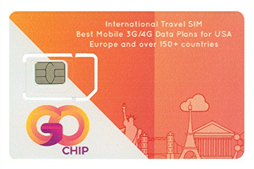 Chip internet para viagens internacionais Go-Chip mínimo 1Gb em mais de 200 países