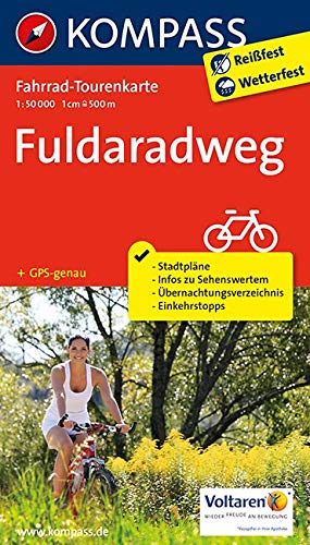 Télécharger Fuldaradweg 1 : 50 000: Fahrrad-Tourenkarte. GPS-genau livre En ligne